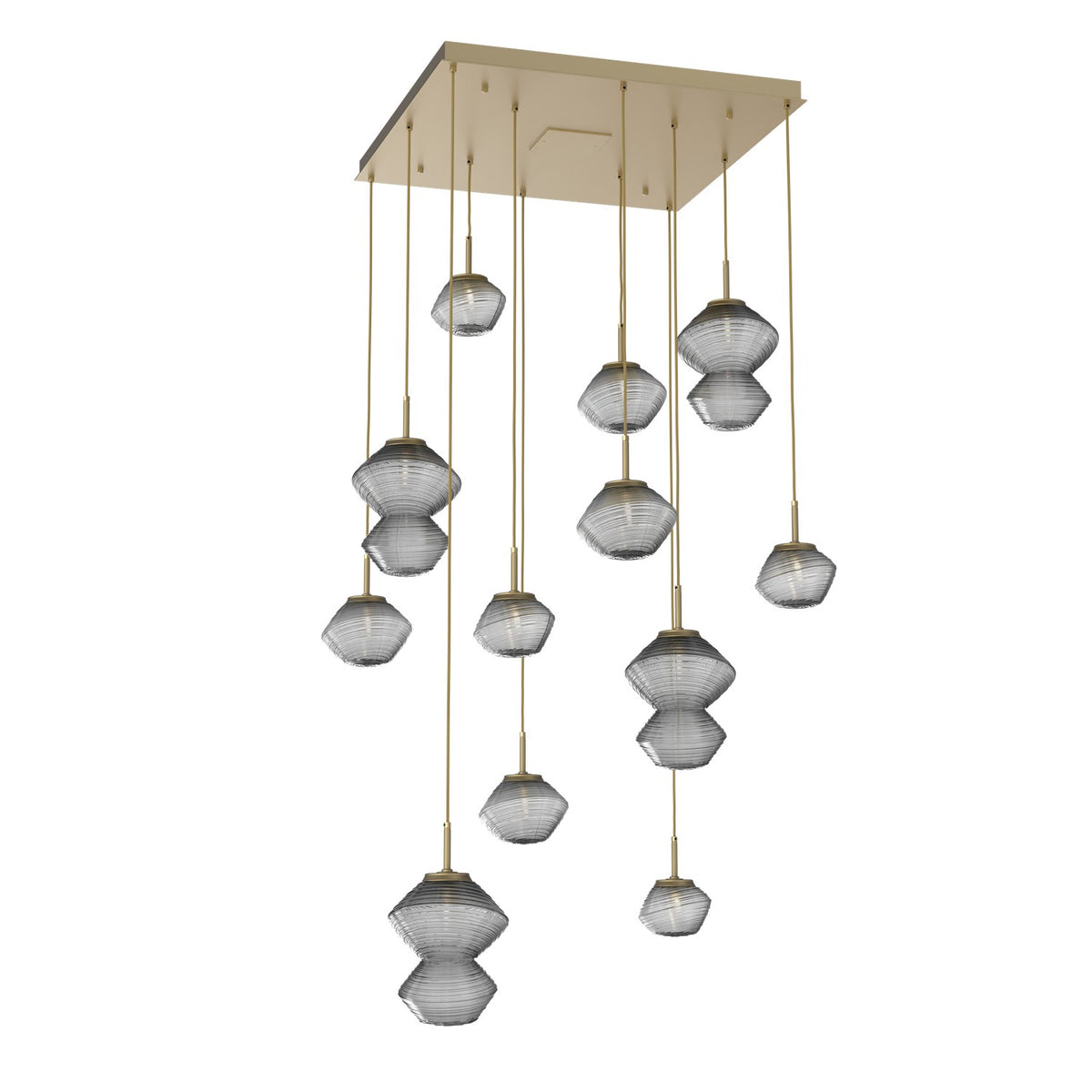 Hammerton Studio - CHB0089-12-GB-S-C01-L3 - LED Chandelier - Mesa - Gilded Brass