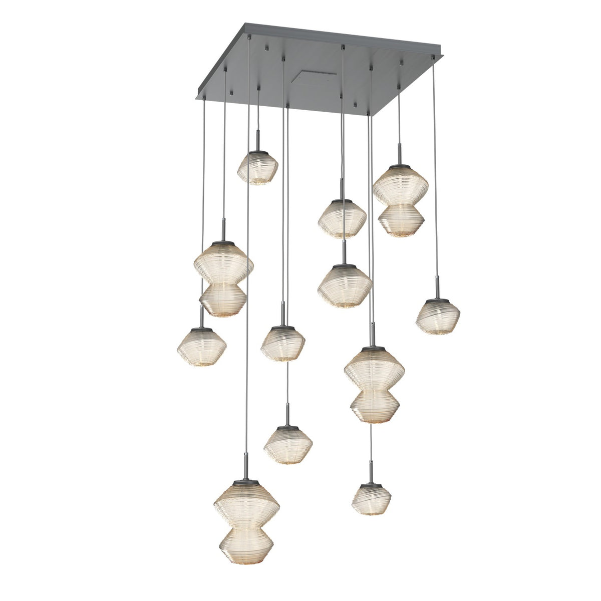 Hammerton Studio - CHB0089-12-GM-A-C01-L1 - LED Chandelier - Mesa - Gunmetal