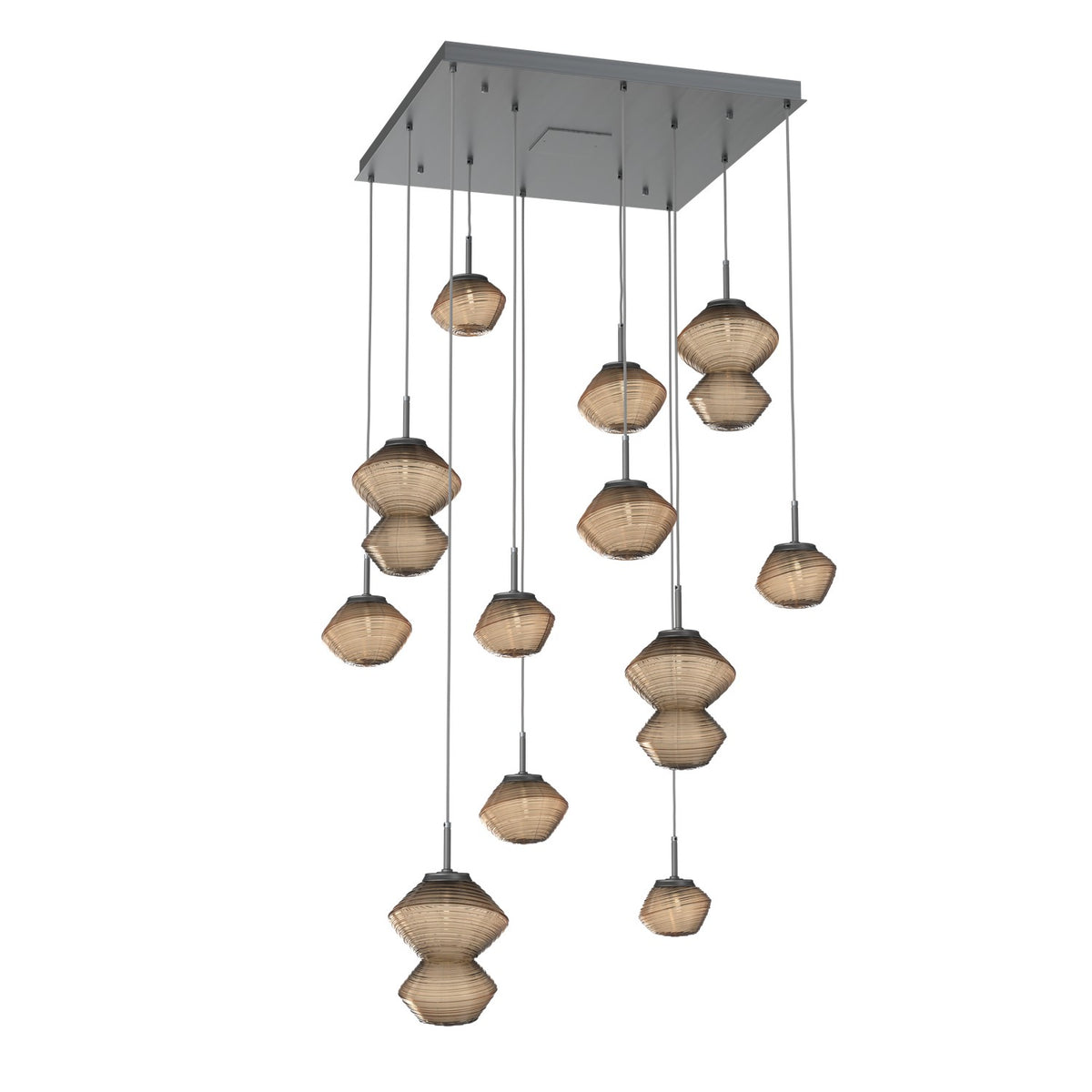 Hammerton Studio - CHB0089-12-GM-B-C01-L1 - LED Chandelier - Mesa - Gunmetal