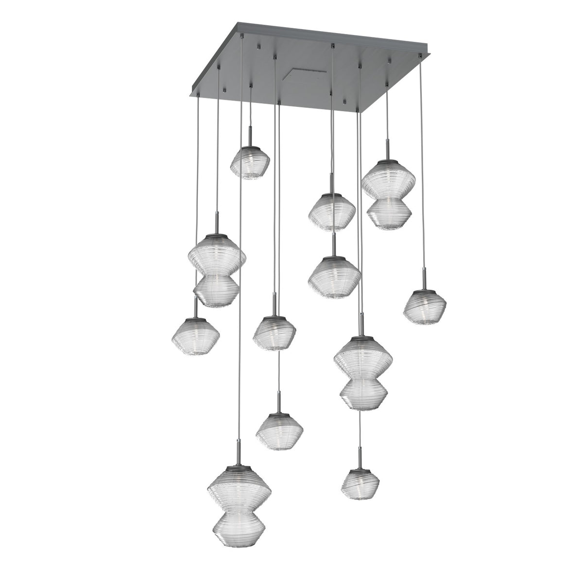 Hammerton Studio - CHB0089-12-GM-C-C01-L1 - LED Chandelier - Mesa - Gunmetal