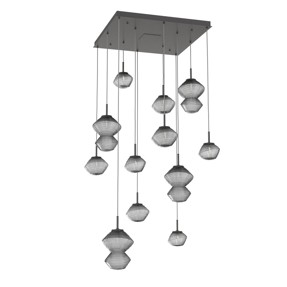 Hammerton Studio - CHB0089-12-GP-S-C01-L1 - LED Chandelier - Mesa - Graphite