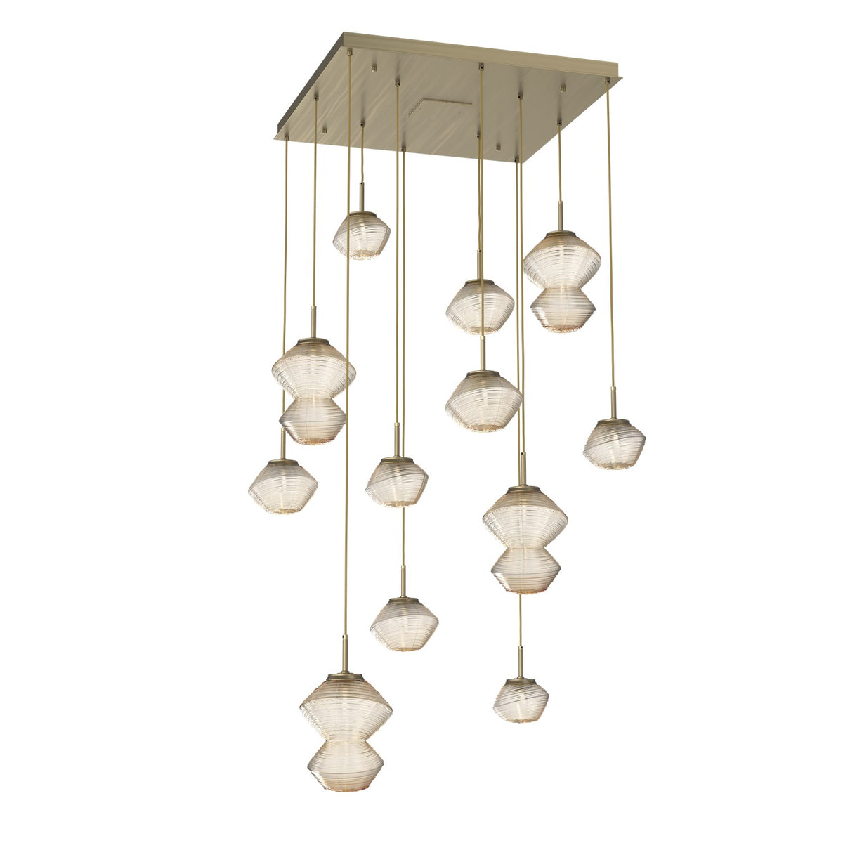 Hammerton Studio - CHB0089-12-HB-A-C01-L1 - LED Chandelier - Mesa - Heritage Brass