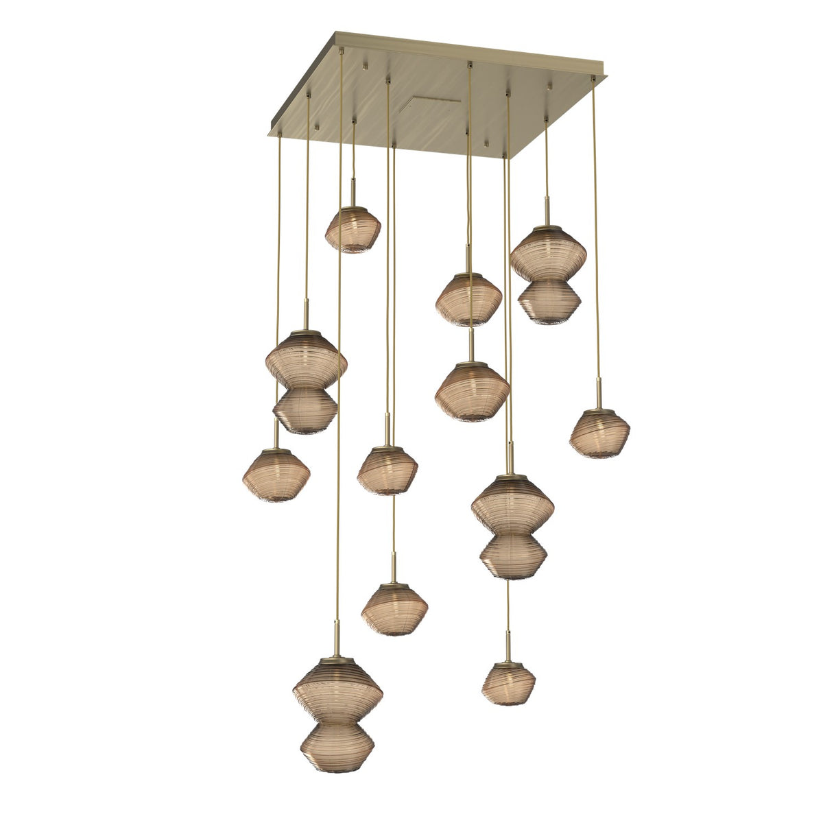 Hammerton Studio - CHB0089-12-HB-B-C01-L1 - LED Chandelier - Mesa - Heritage Brass