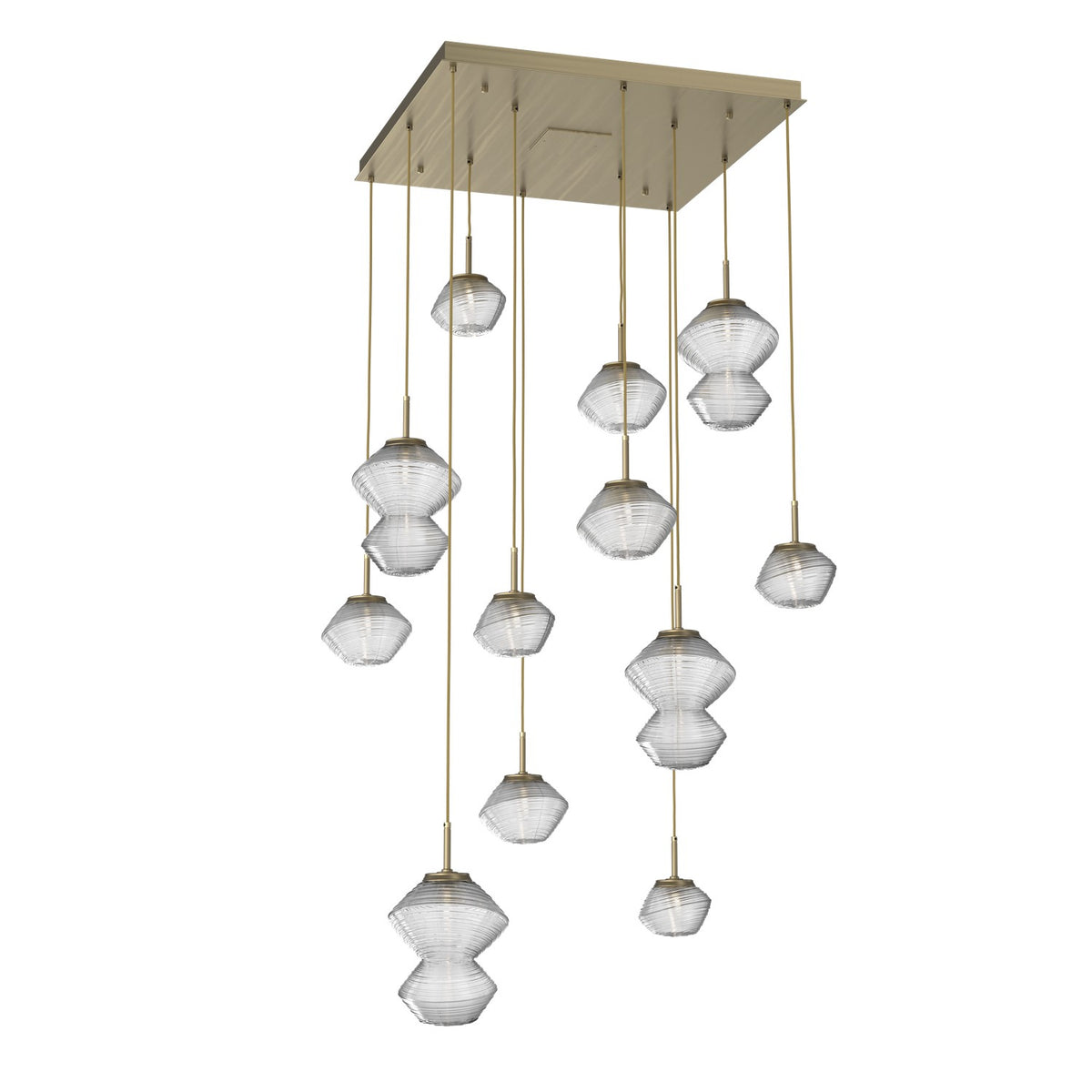 Hammerton Studio - CHB0089-12-HB-C-C01-L1 - LED Chandelier - Mesa - Heritage Brass