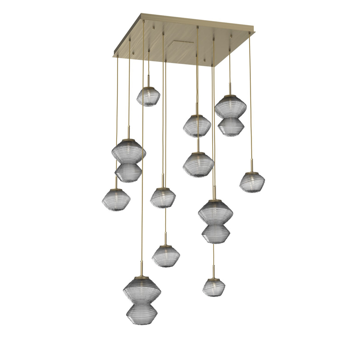 Hammerton Studio - CHB0089-12-HB-S-C01-L1 - LED Chandelier - Mesa - Heritage Brass