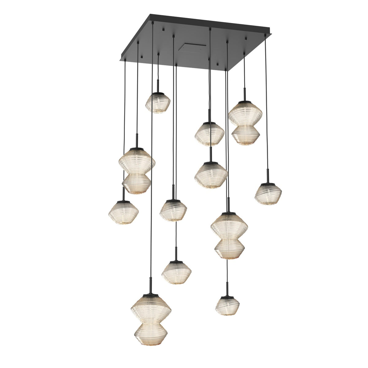 Hammerton Studio - CHB0089-12-MB-A-C01-L1 - LED Chandelier - Mesa - Matte Black