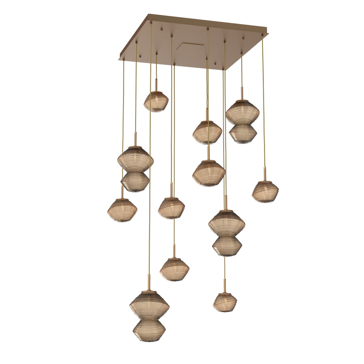 Hammerton Studio - CHB0089-12-NB-B-C01-L1 - LED Chandelier - Mesa - Novel Brass