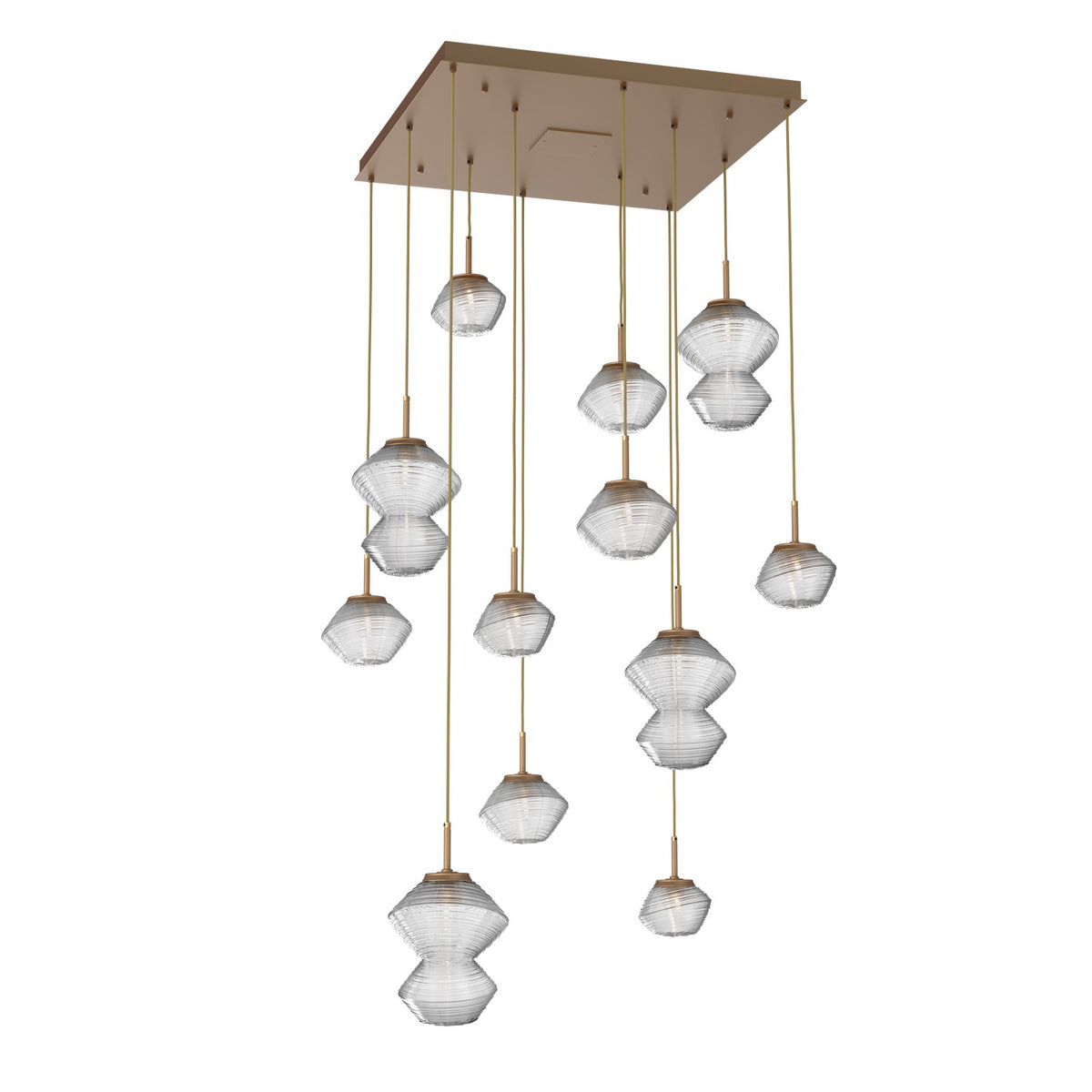 Hammerton Studio - CHB0089-12-NB-C-C01-L1 - LED Chandelier - Mesa - Novel Brass