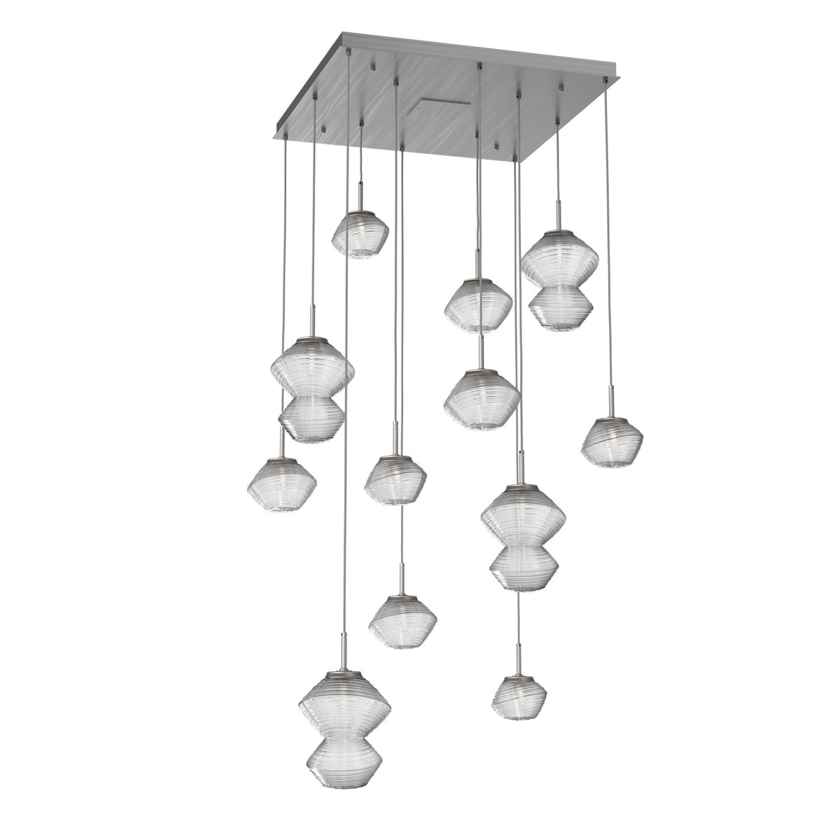 Hammerton Studio - CHB0089-12-SN-C-C01-L1 - LED Chandelier - Mesa - Satin Nickel