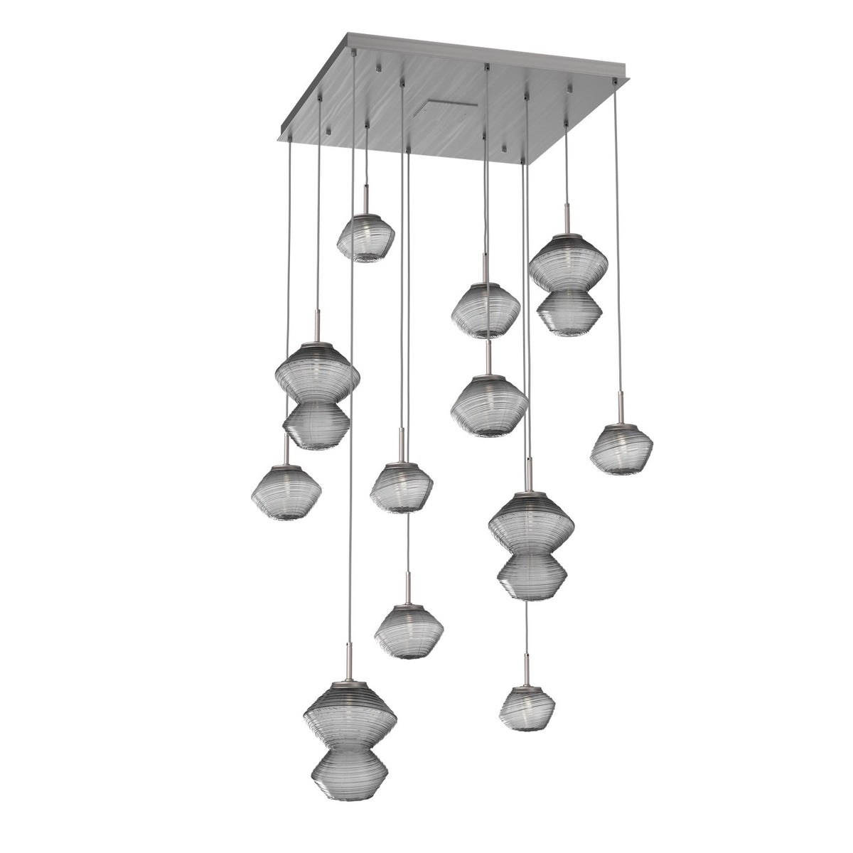 Hammerton Studio - CHB0089-12-SN-S-C01-L1 - LED Chandelier - Mesa - Satin Nickel