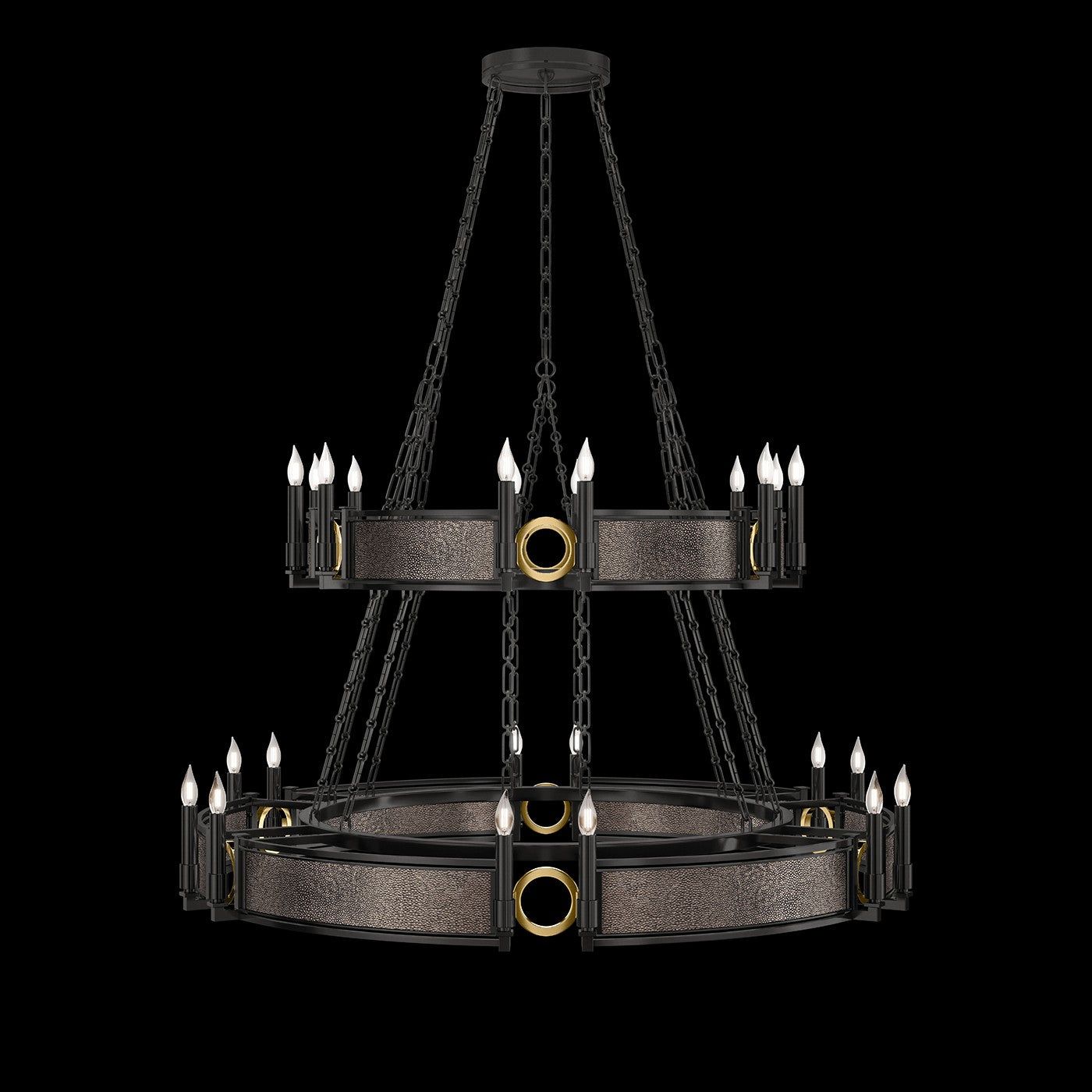 Fine Art - 100036-111 - 24 Light Chandelier - Mirage - Black