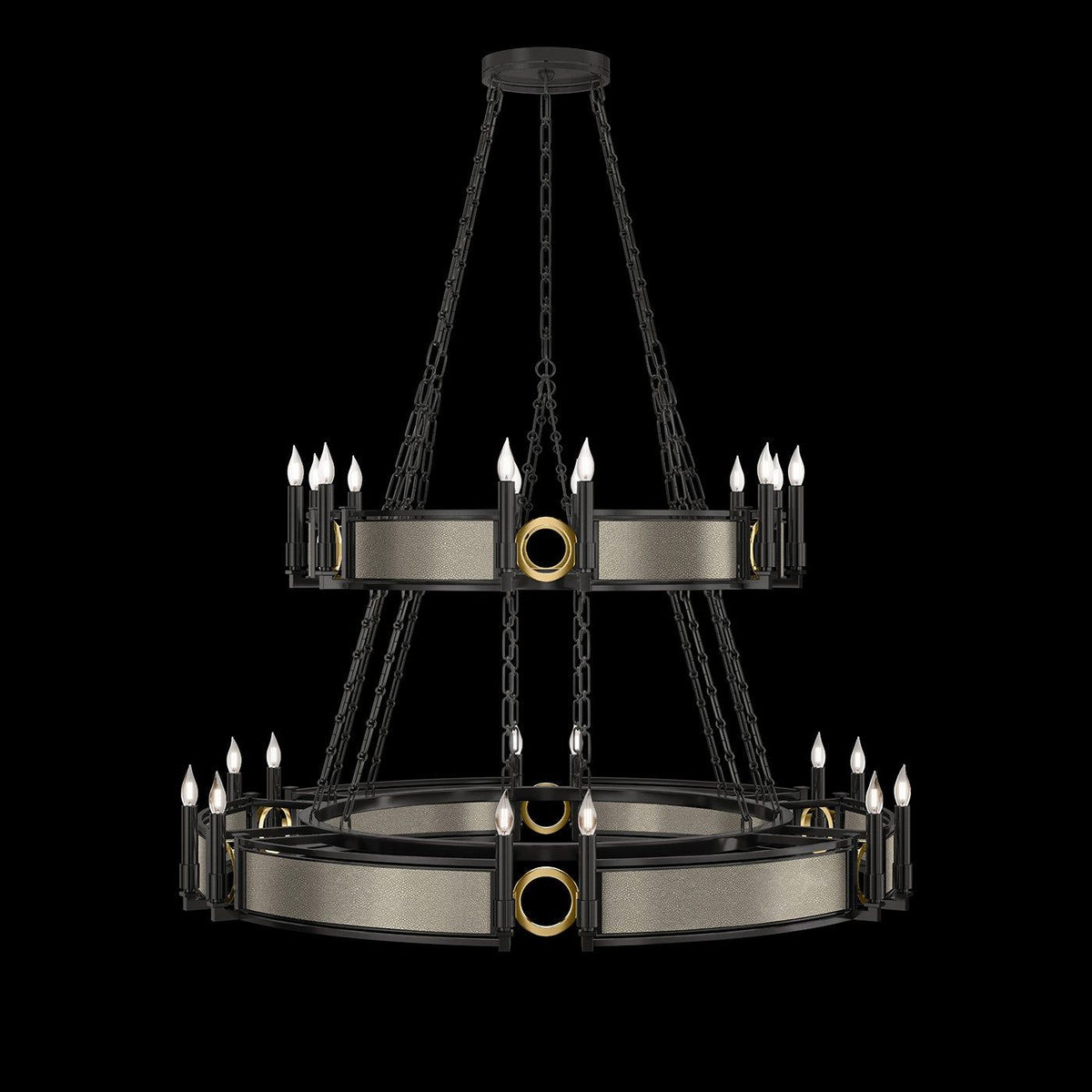 Fine Art - 100036-112 - 24 Light Chandelier - Mirage - Black