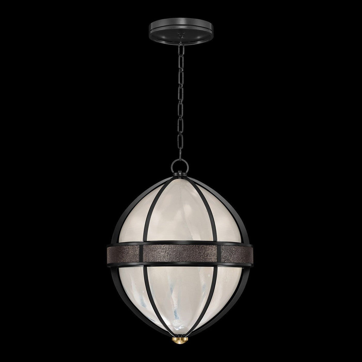 Fine Art - 100038-111 - Three Light Pendant - Mirage - Black