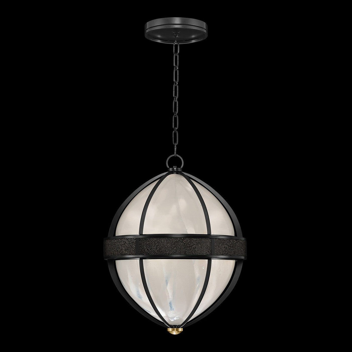 Fine Art - 100038-113 - Three Light Pendant - Mirage - Black