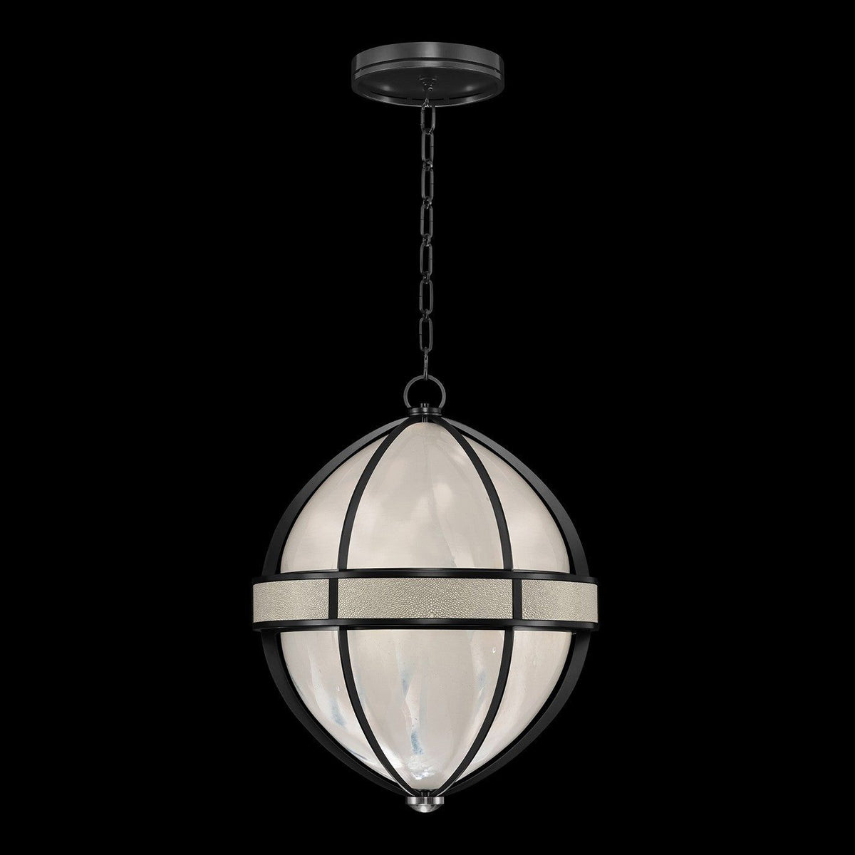 Fine Art - 100038-122 - Three Light Pendant - Mirage - Black