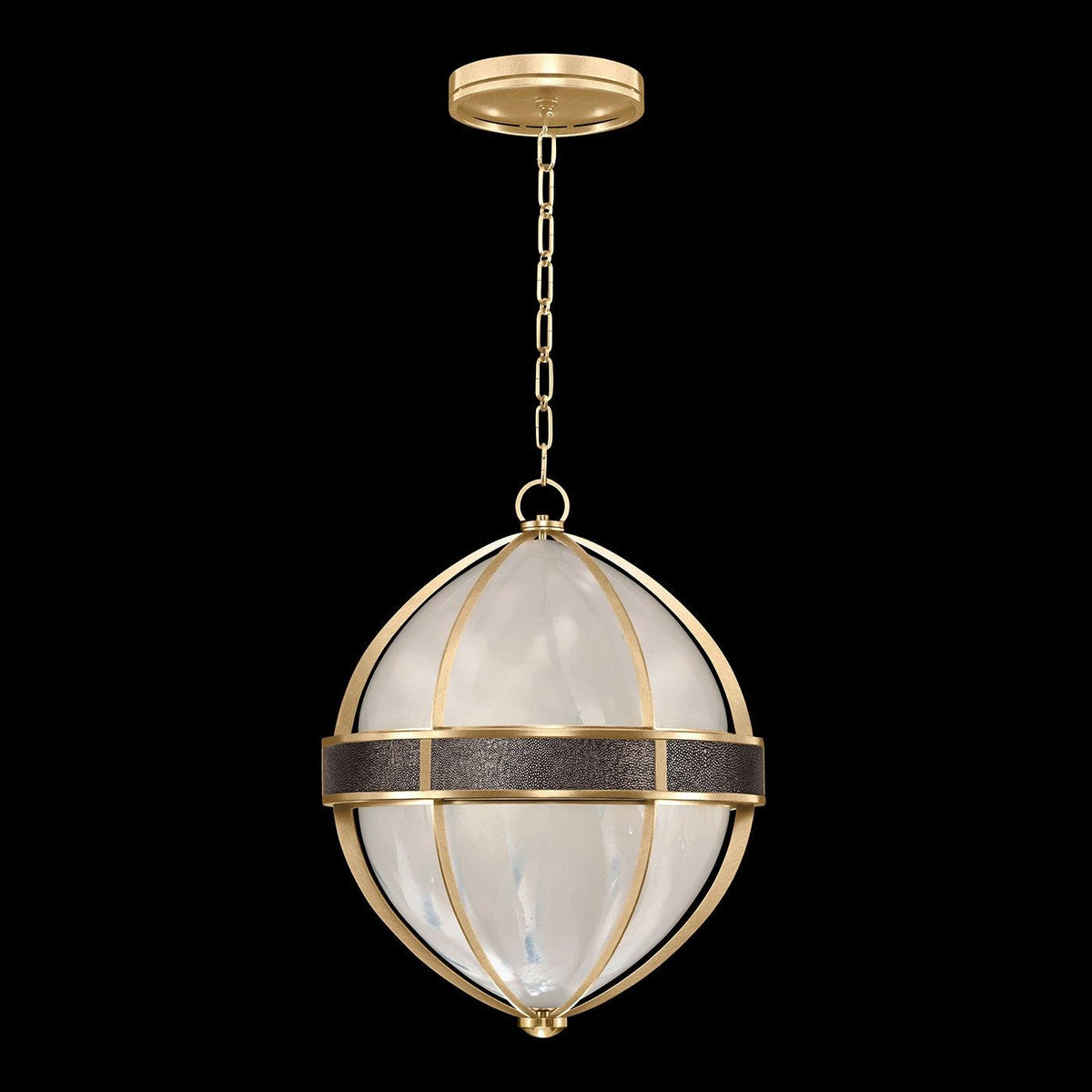 Fine Art - 100038-311 - Three Light Pendant - Mirage - Gold