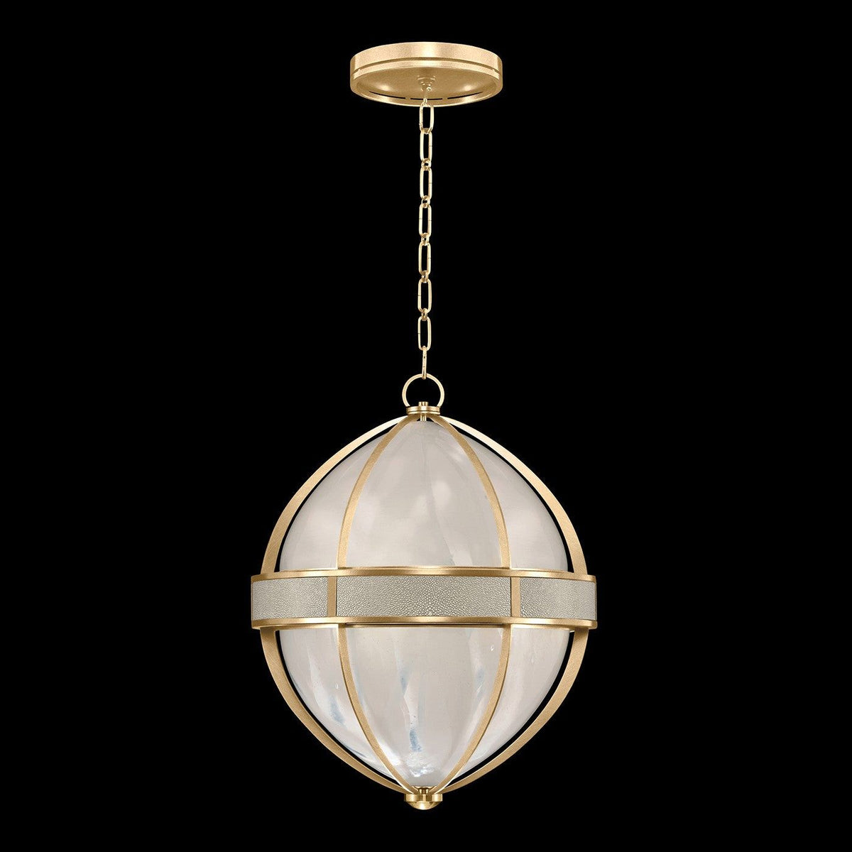 Fine Art - 100038-312 - Three Light Pendant - Mirage - Gold