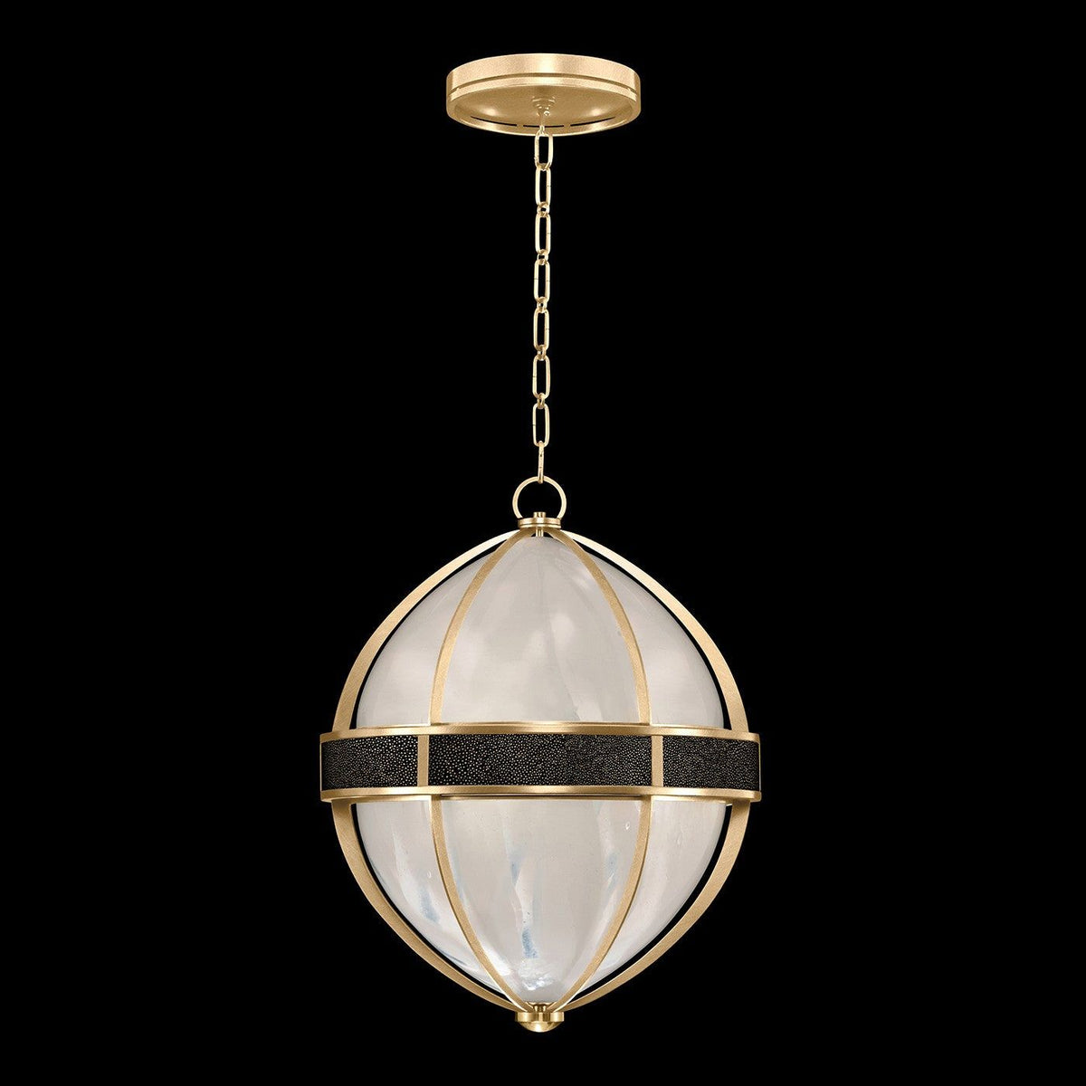 Fine Art - 100038-313 - Three Light Pendant - Mirage - Gold