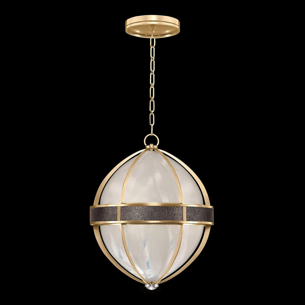 Fine Art - 100038-321 - Three Light Pendant - Mirage - Gold