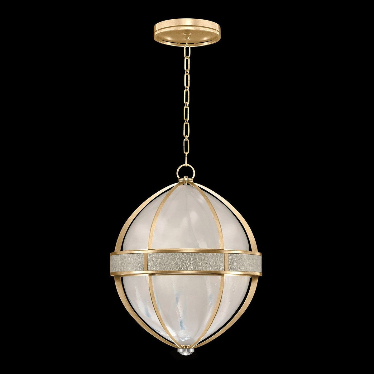 Fine Art - 100038-322 - Three Light Pendant - Mirage - Gold