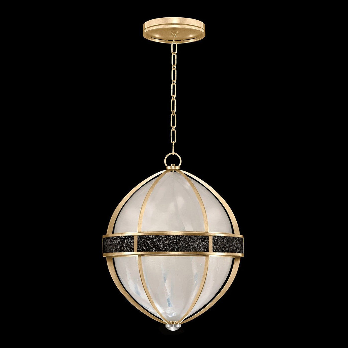 Fine Art - 100038-323 - Three Light Pendant - Mirage - Gold