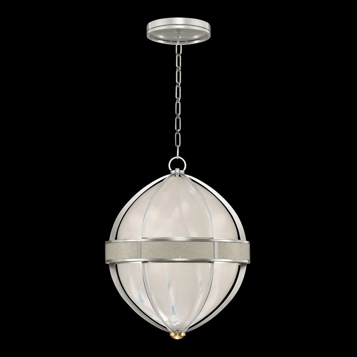 Fine Art - 100038-412 - Three Light Pendant - Mirage - Silver