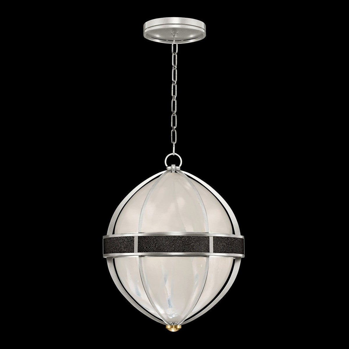 Fine Art - 100038-413 - Three Light Pendant - Mirage - Silver