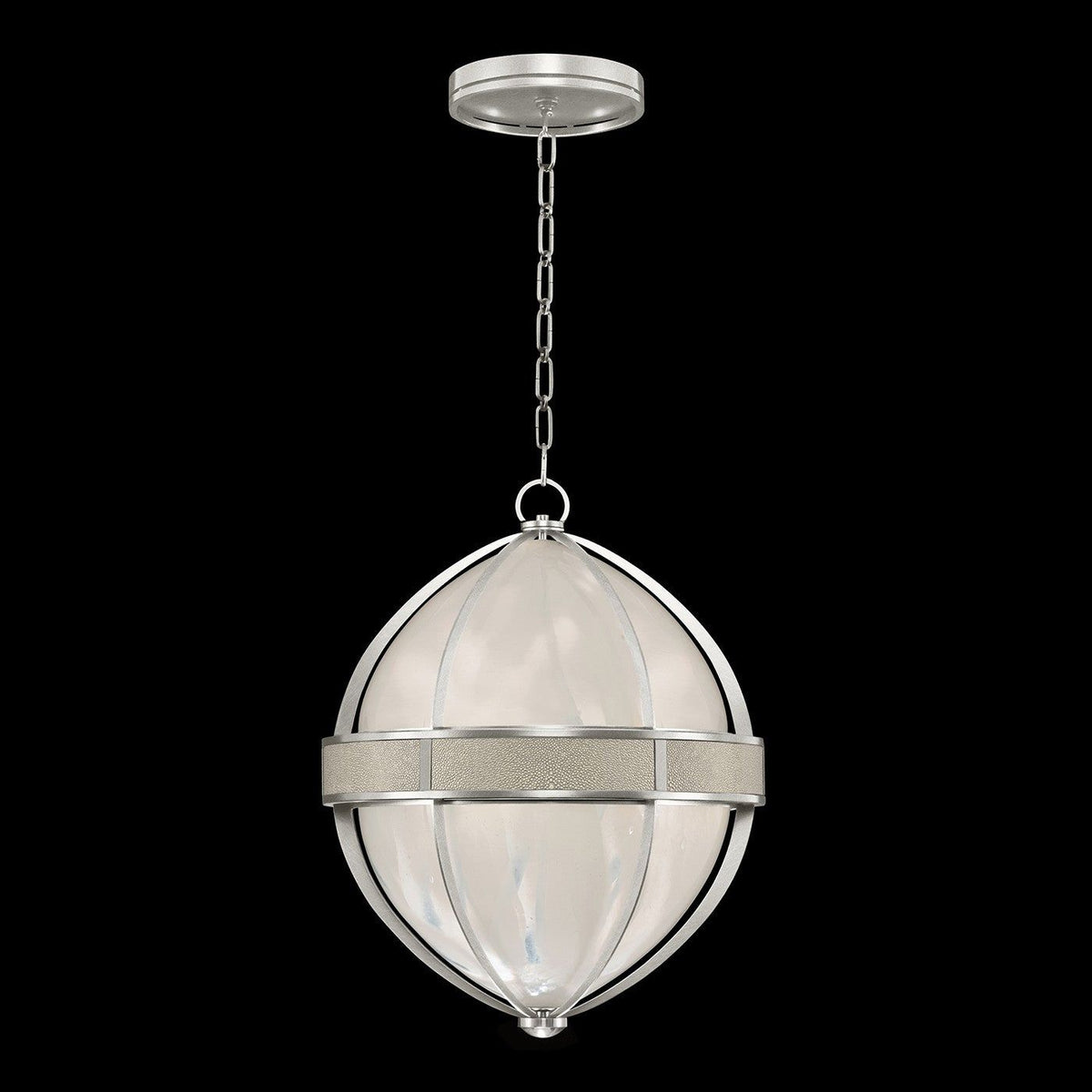 Fine Art - 100038-422 - Three Light Pendant - Mirage - Silver