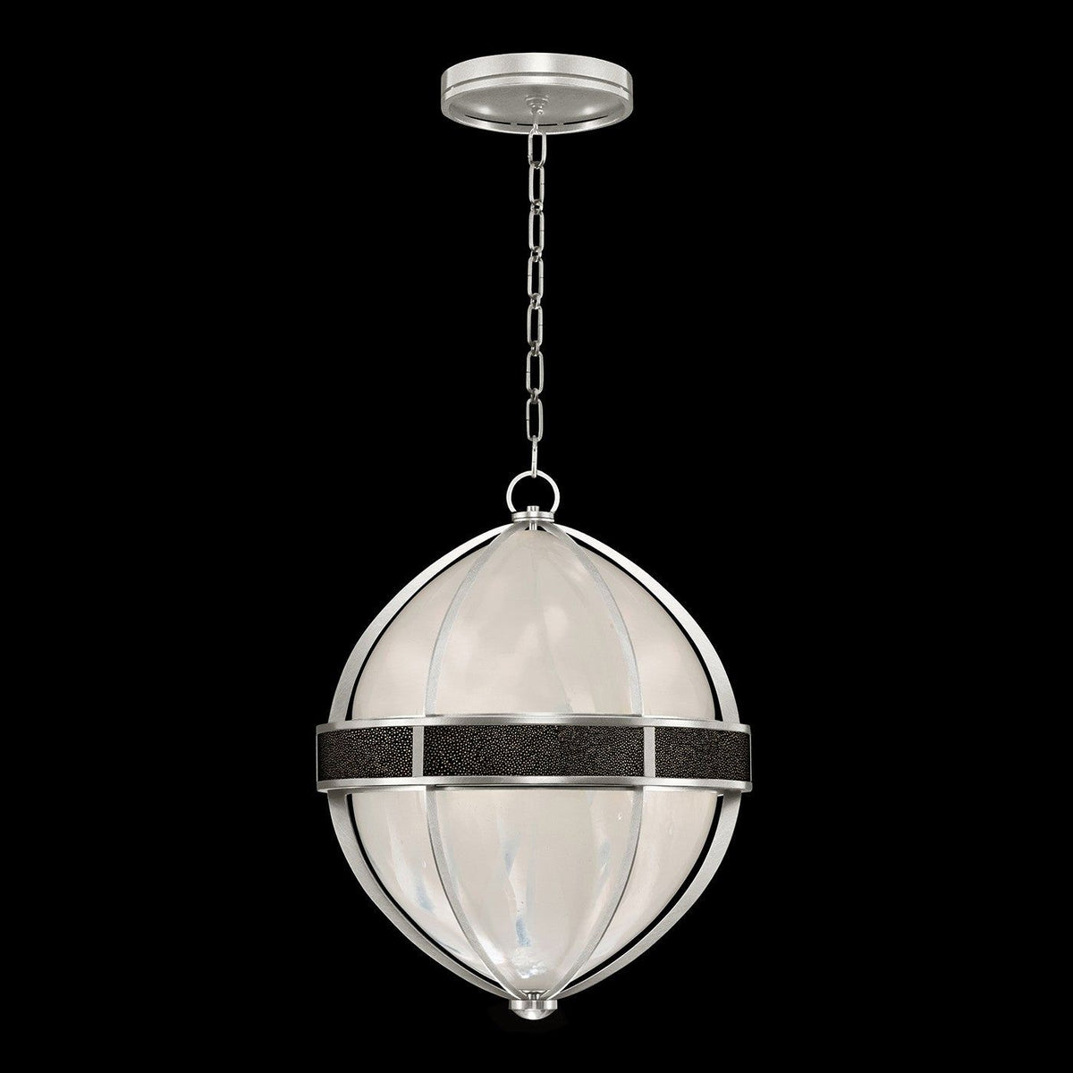 Fine Art - 100038-423 - Three Light Pendant - Mirage - Silver