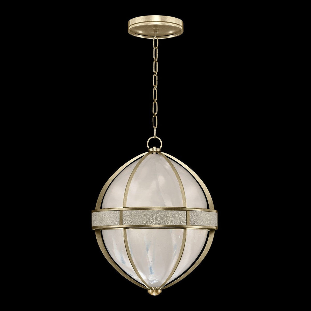 Fine Art - 100038-512 - Three Light Pendant - Mirage - Gold