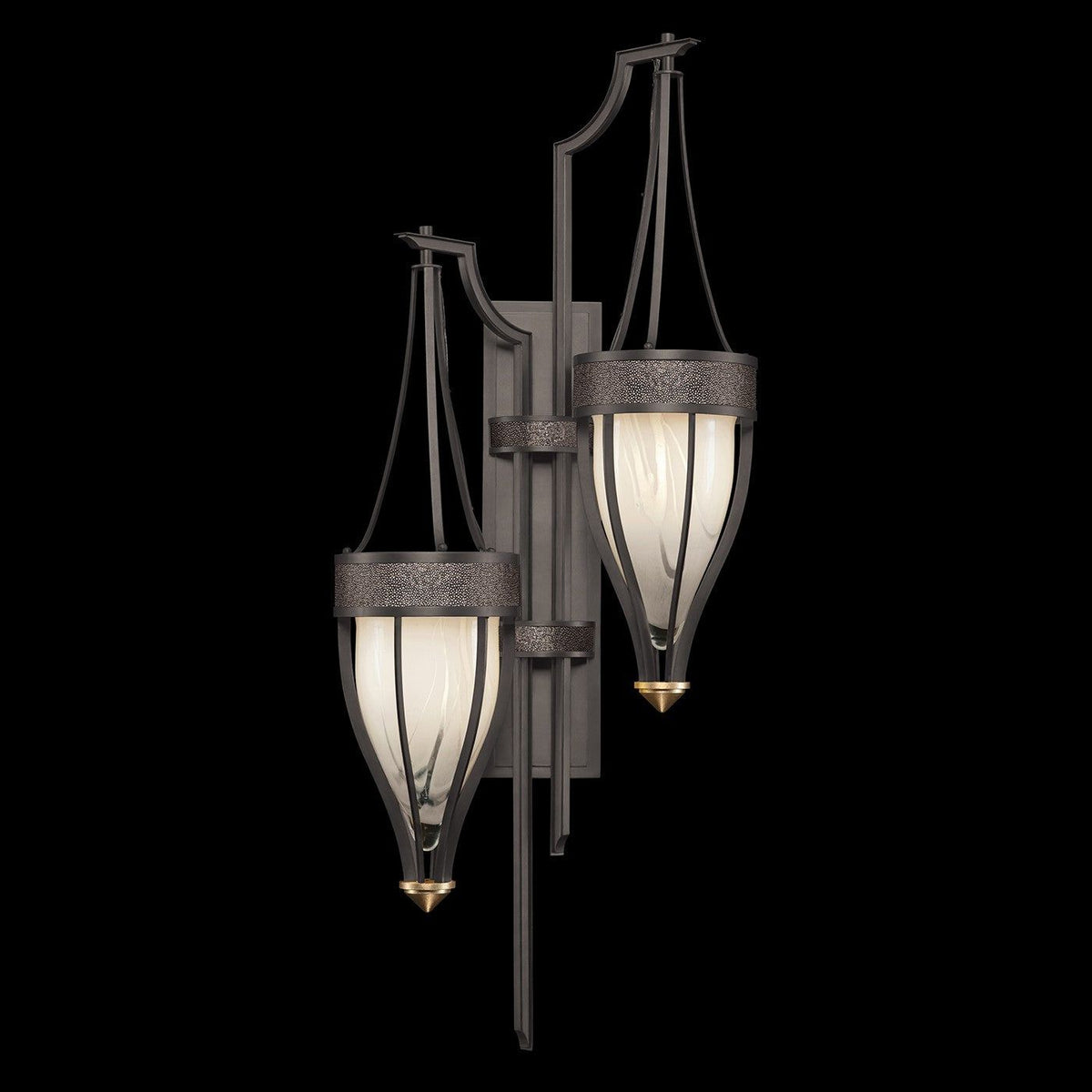 Fine Art - 100041-711 - Two Light Wall Sconce - Mirage - Black