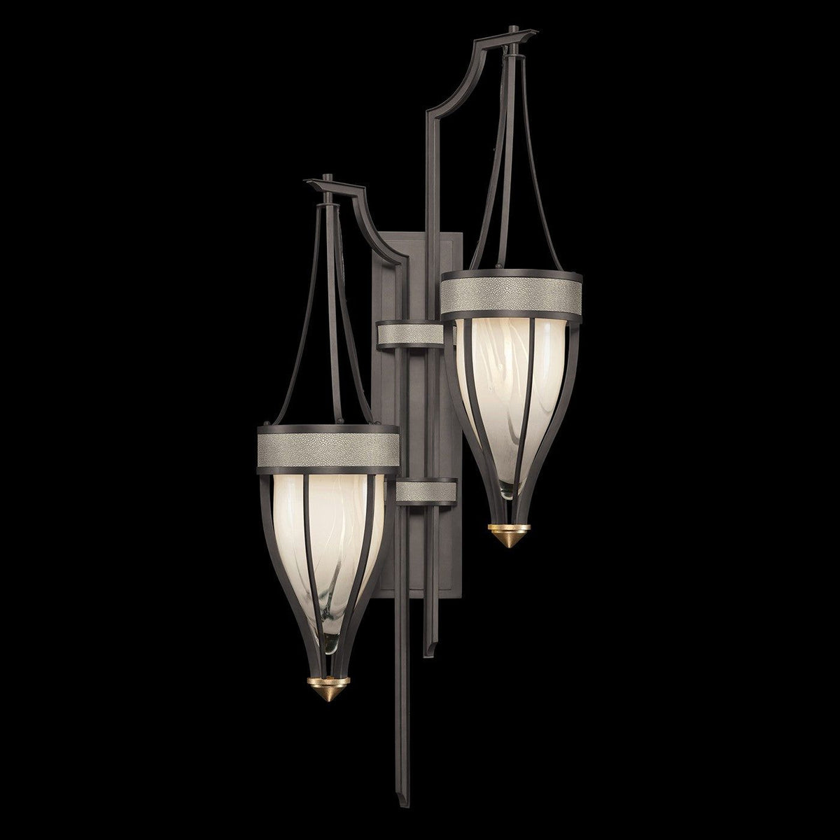 Fine Art - 100041-712 - Two Light Wall Sconce - Mirage - Black