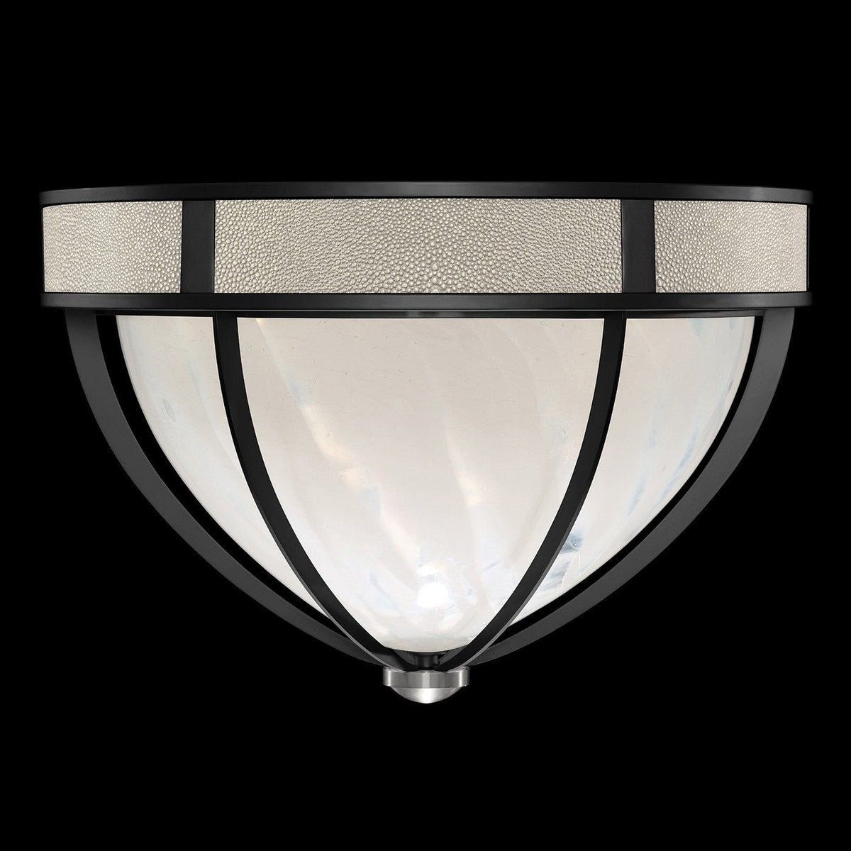 Fine Art - 100042-122 - Three Light Flush Mount - Mirage - Black