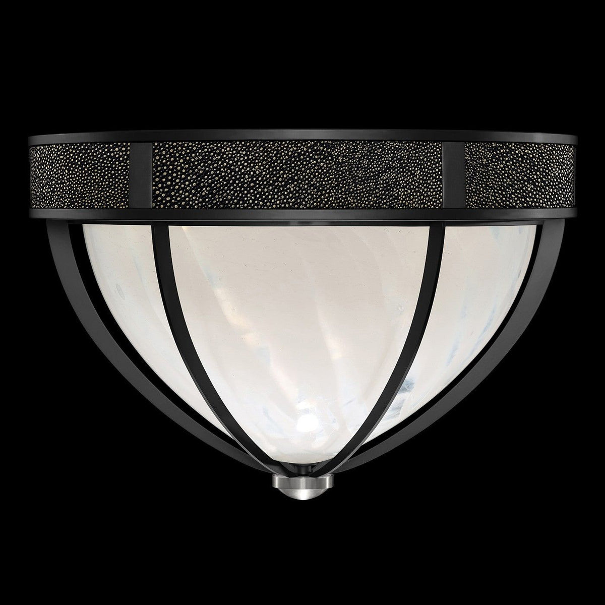 Fine Art - 100042-123 - Three Light Flush Mount - Mirage - Black