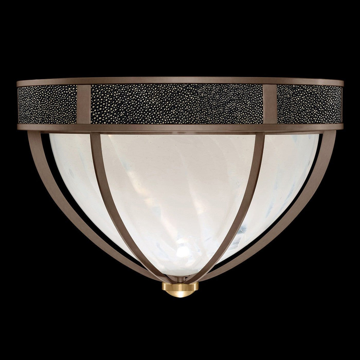 Fine Art - 100042-213 - Three Light Flush Mount - Mirage - Bronze