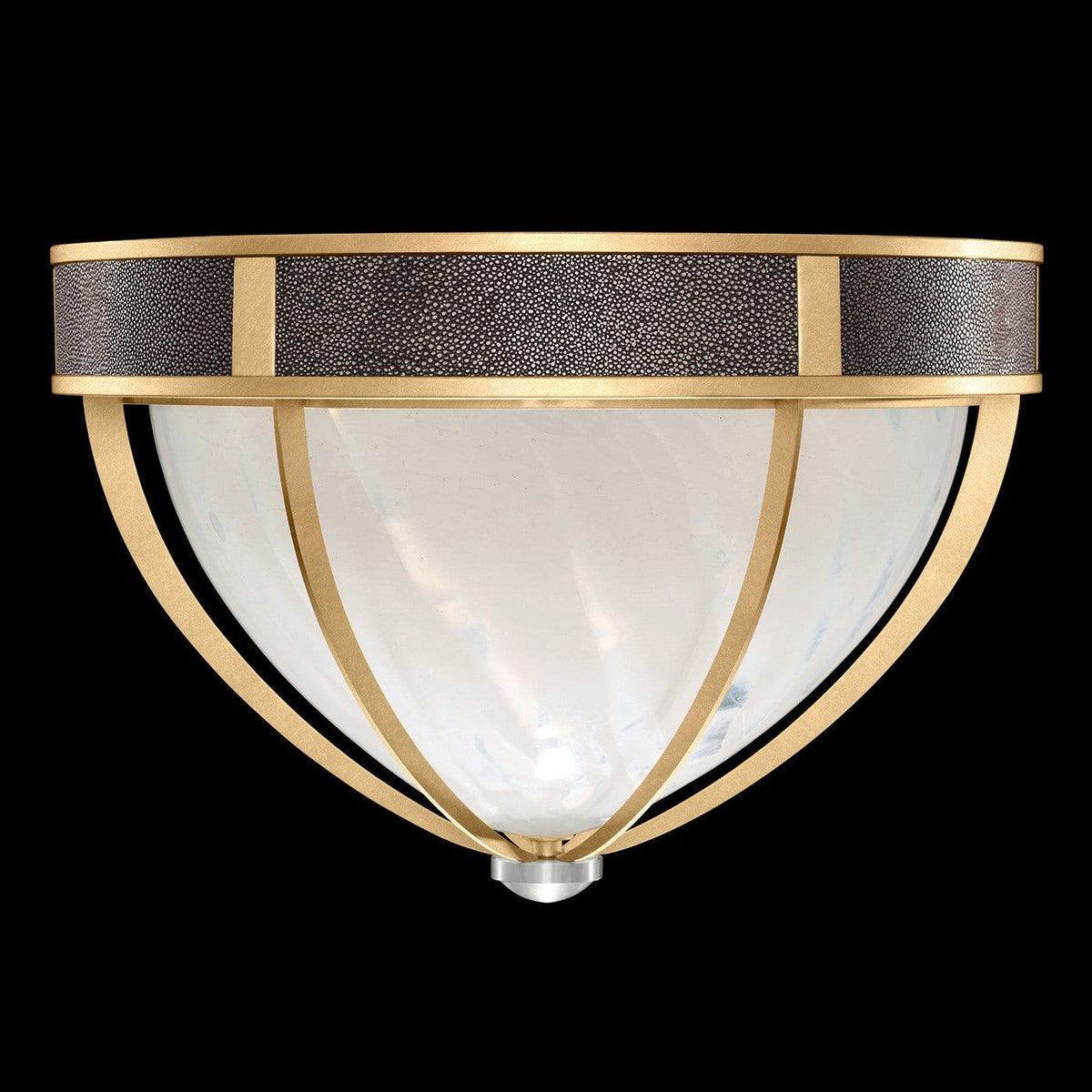 Fine Art - 100042-321 - Three Light Flush Mount - Mirage - Gold