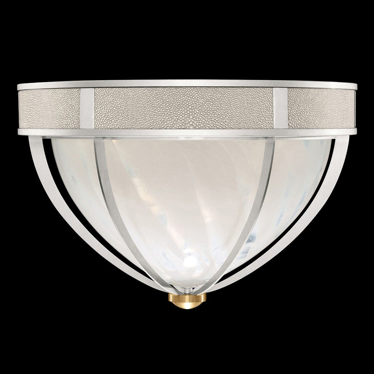 Fine Art - 100042-412 - Three Light Flush Mount - Mirage - Silver