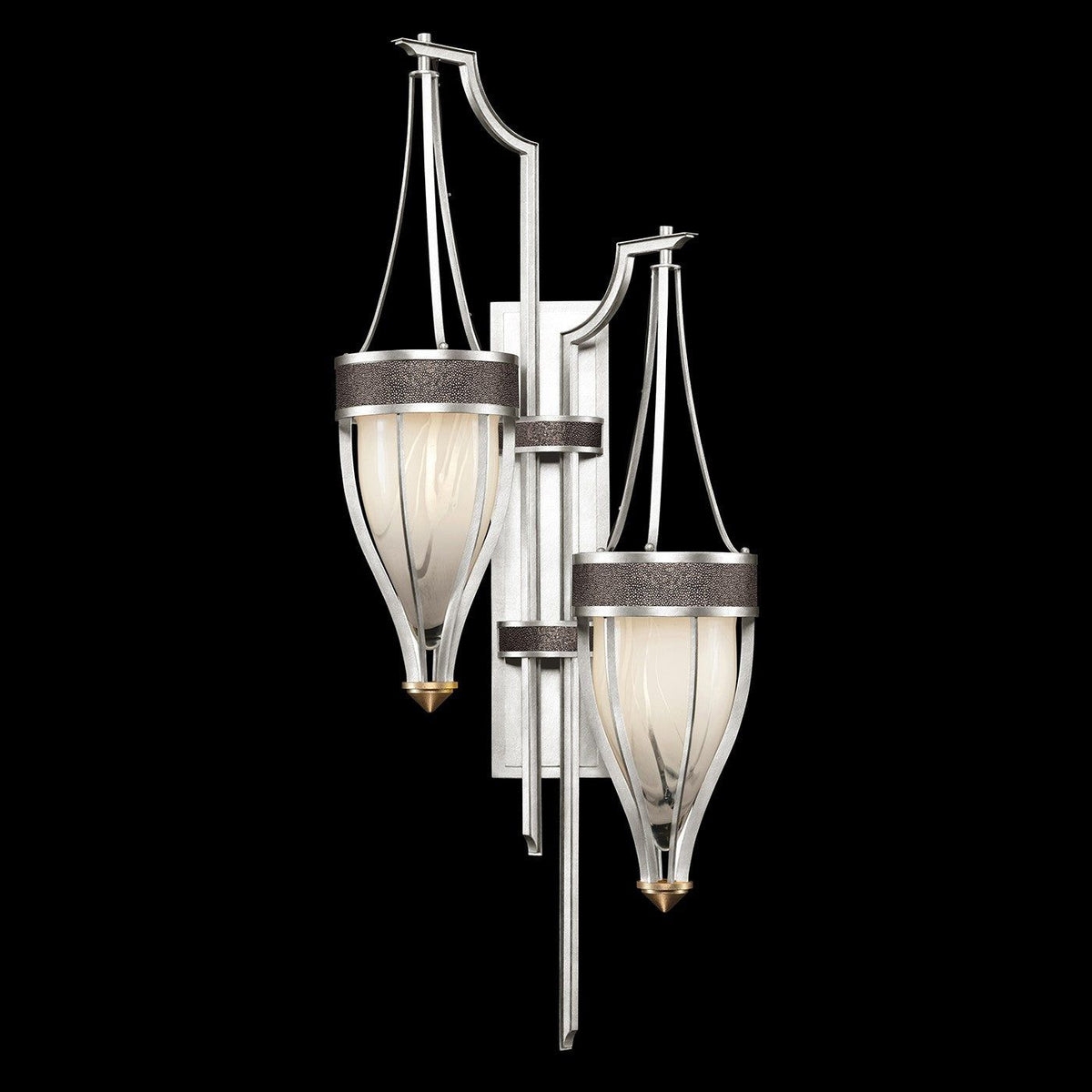 Fine Art - 100046-411 - Two Light Wall Sconce - Mirage - Silver