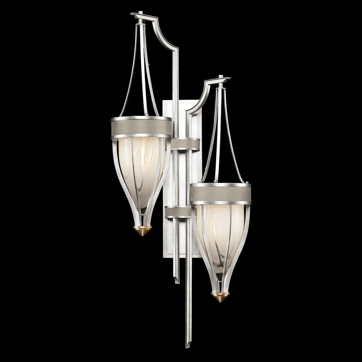 Fine Art - 100046-412 - Two Light Wall Sconce - Mirage - Silver