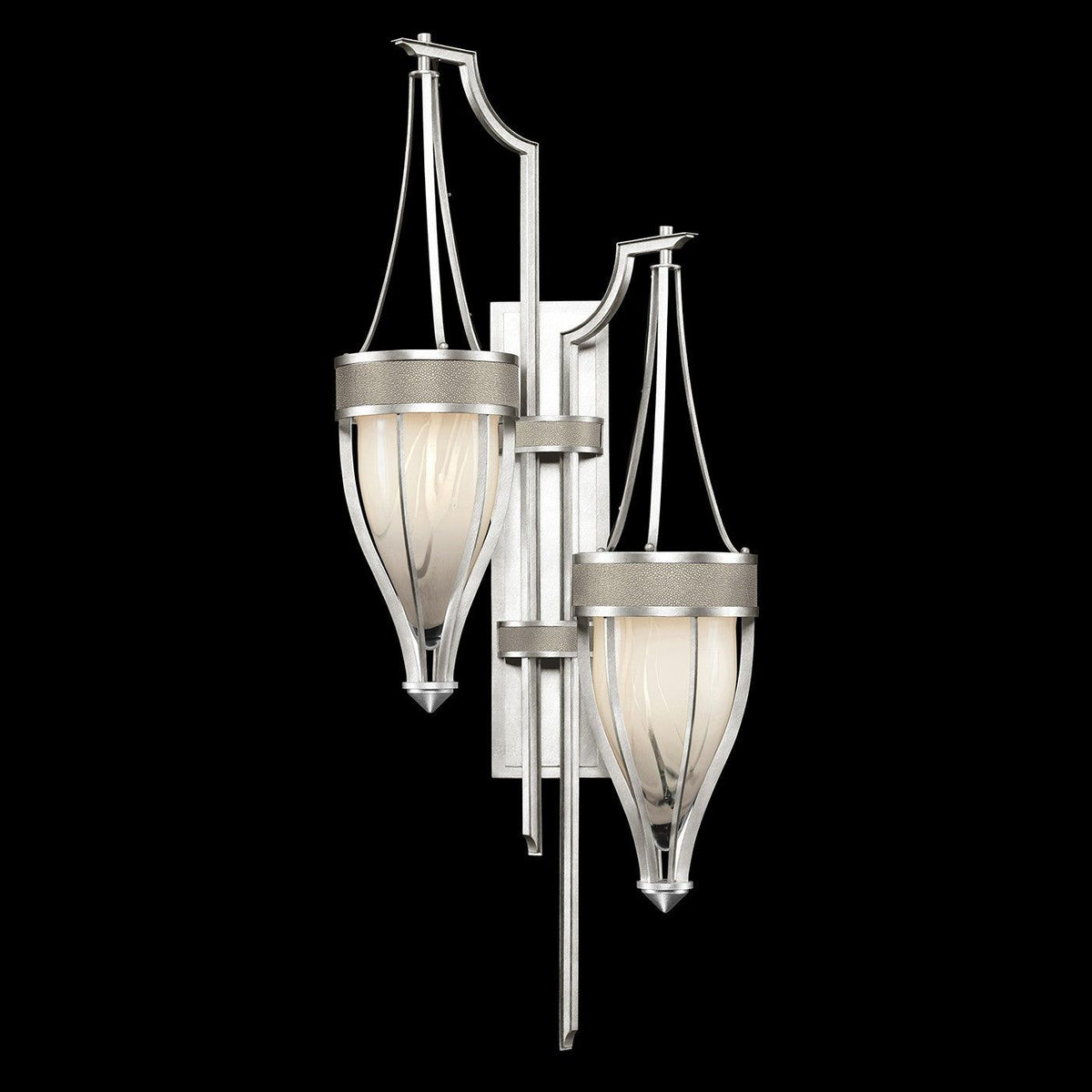 Fine Art - 100046-422 - Two Light Wall Sconce - Mirage - Silver