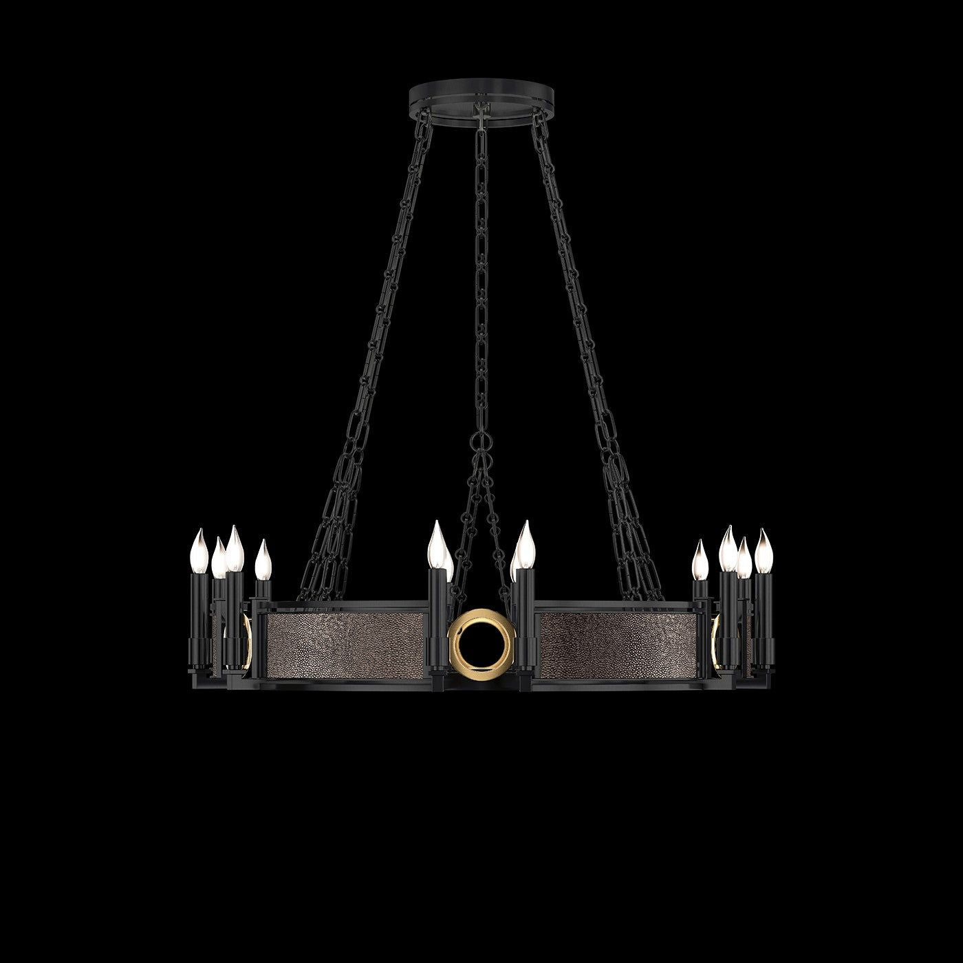 Fine Art - 100047-111 - 12 Light Chandelier - Mirage - Black