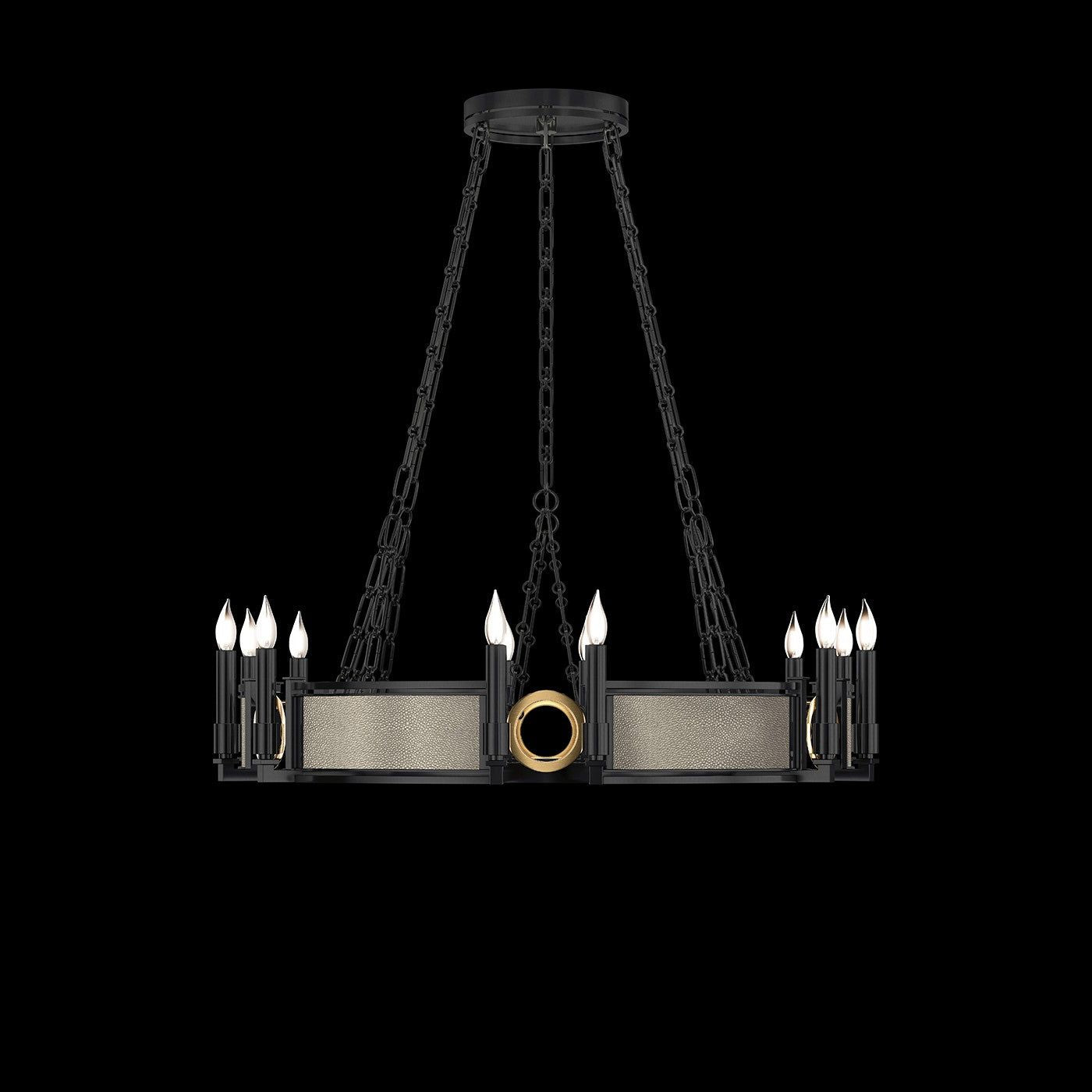 Fine Art - 100047-112 - 12 Light Chandelier - Mirage - Black