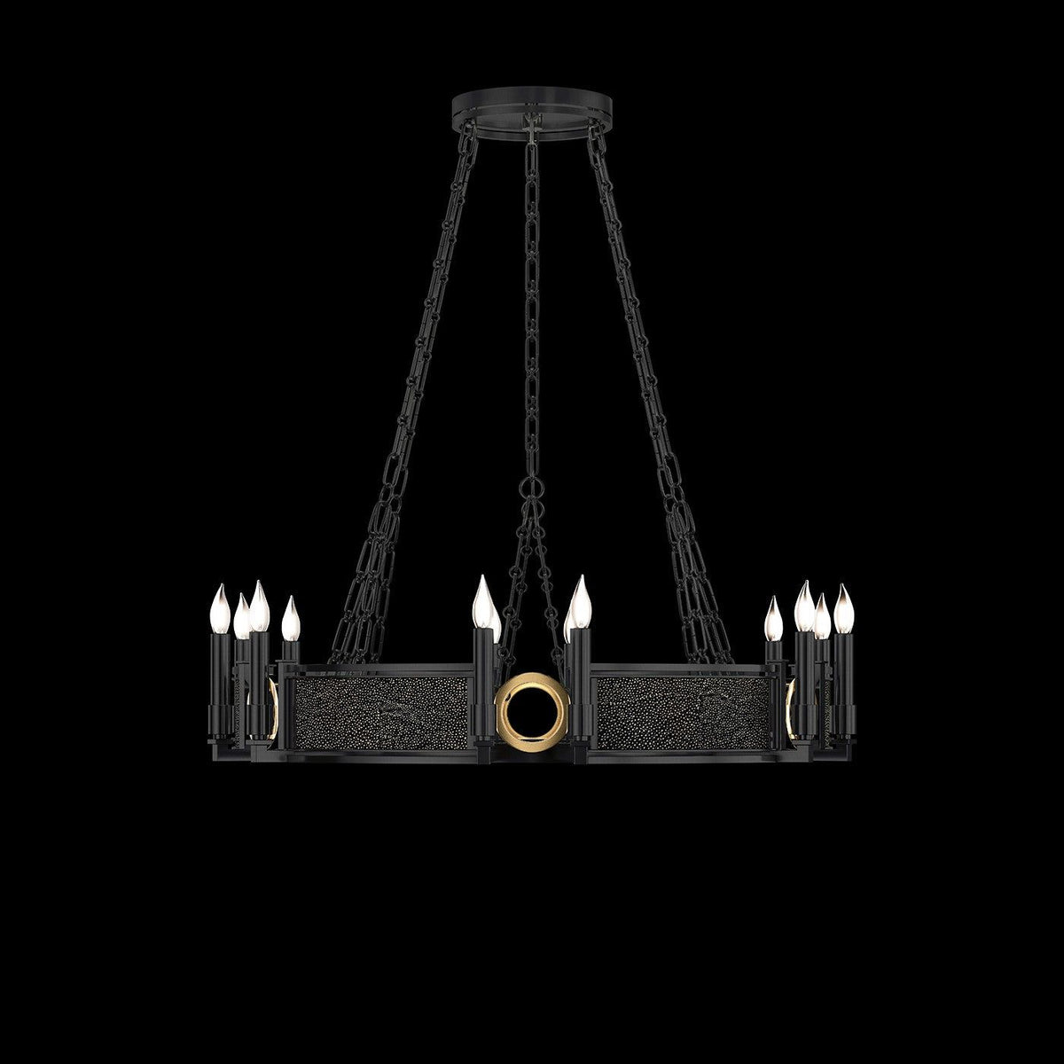 Fine Art - 100047-113 - 12 Light Chandelier - Mirage - Black