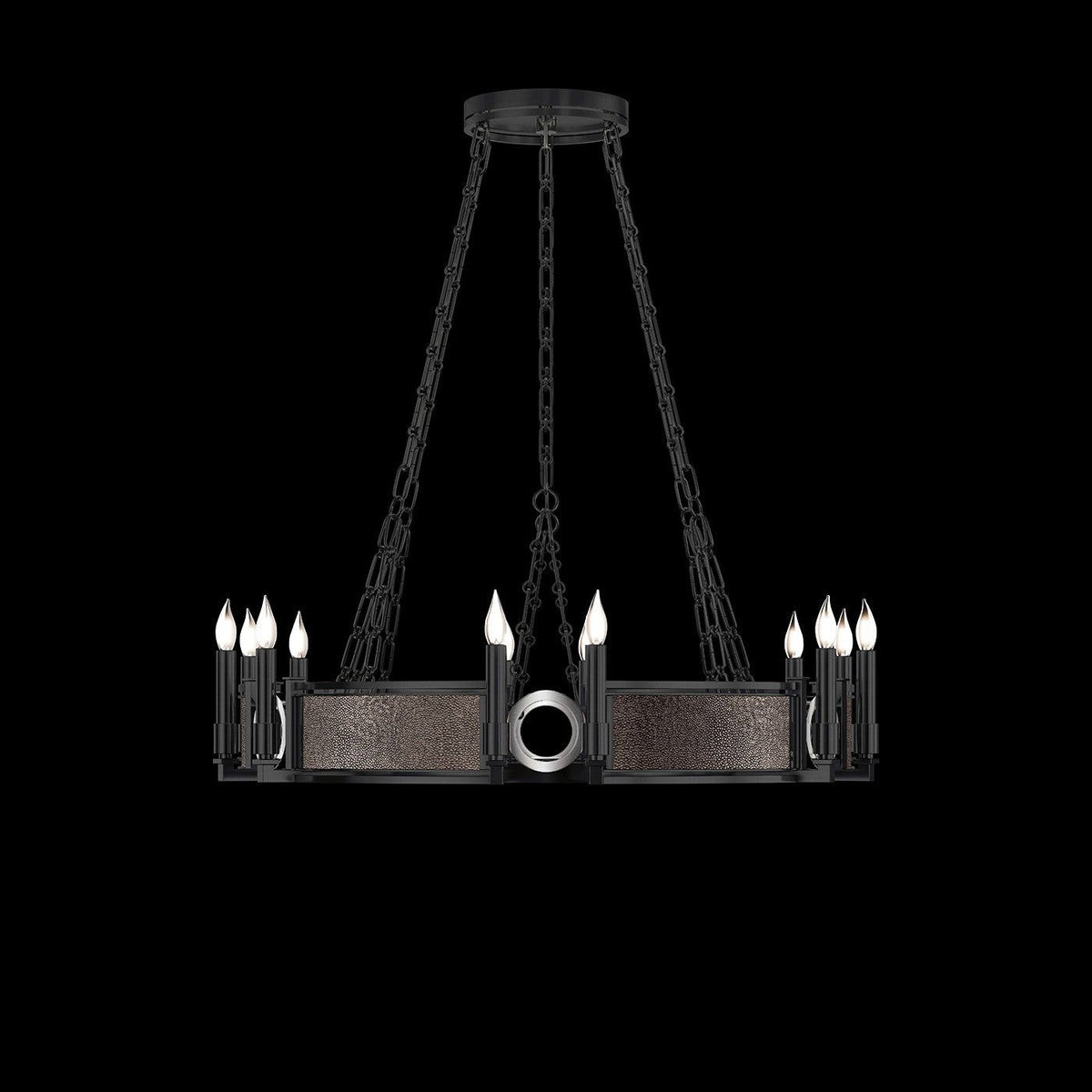 Fine Art - 100047-121 - 12 Light Chandelier - Mirage - Black