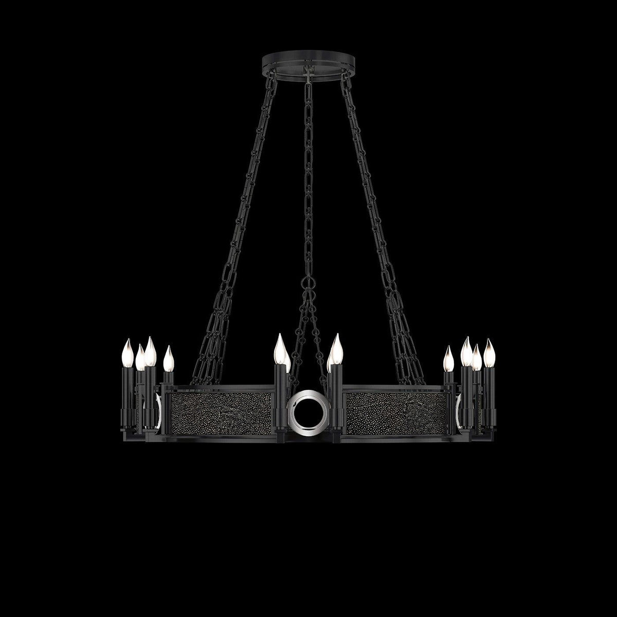 Fine Art - 100047-123 - 12 Light Chandelier - Mirage - Black