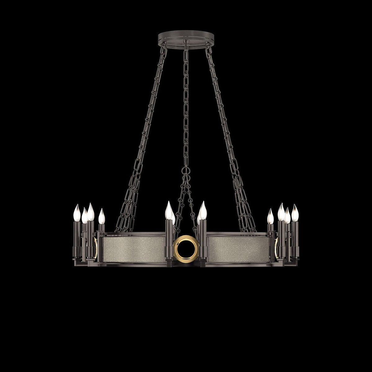 Fine Art - 100047-712 - 12 Light Chandelier - Mirage - Black