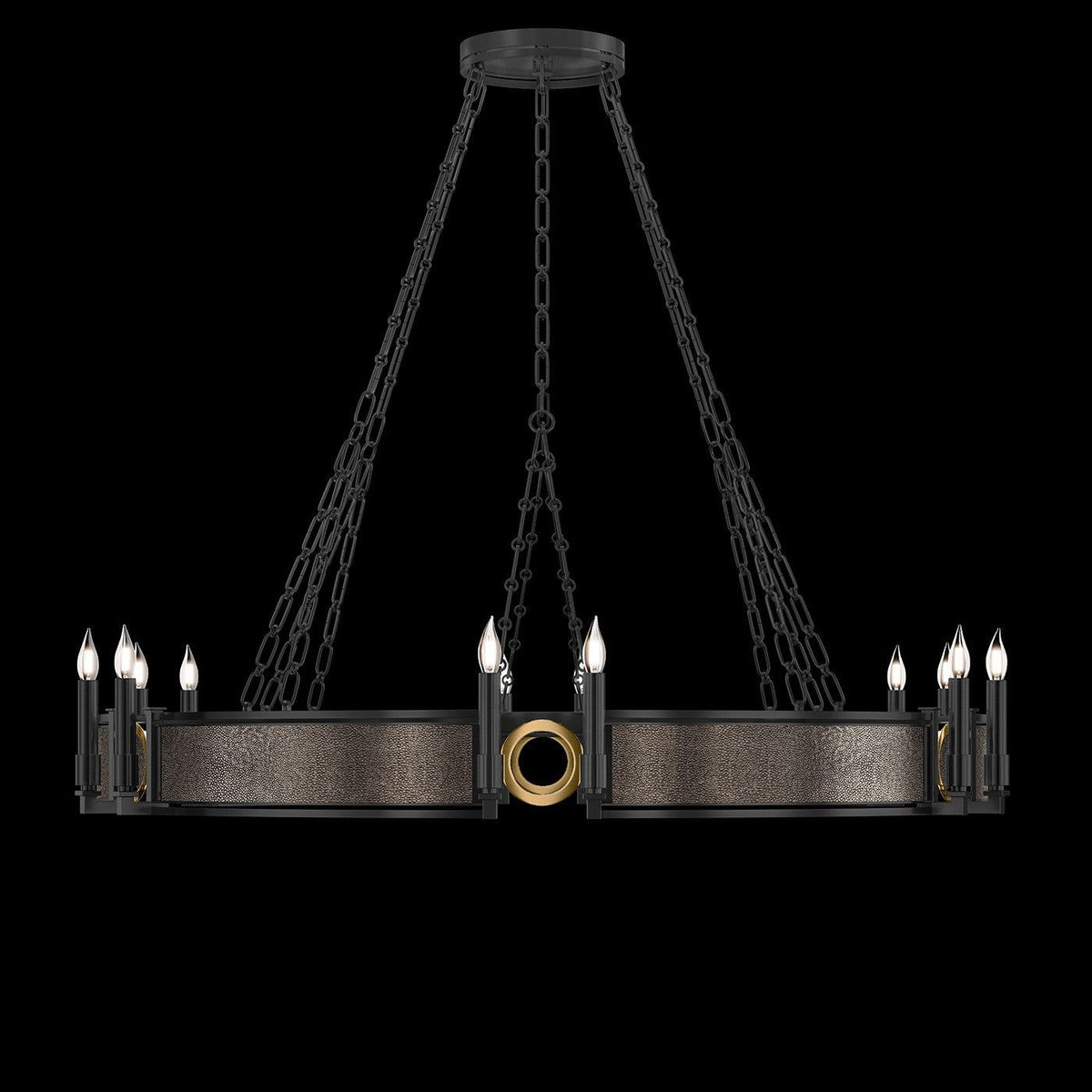 Fine Art - 100048-111 - 12 Light Chandelier - Mirage - Black