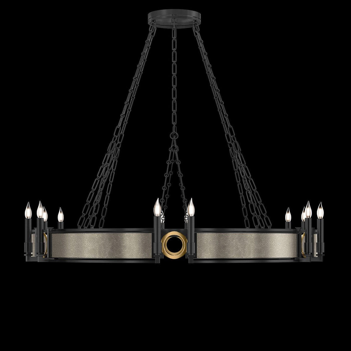 Fine Art - 100048-112 - 12 Light Chandelier - Mirage - Black