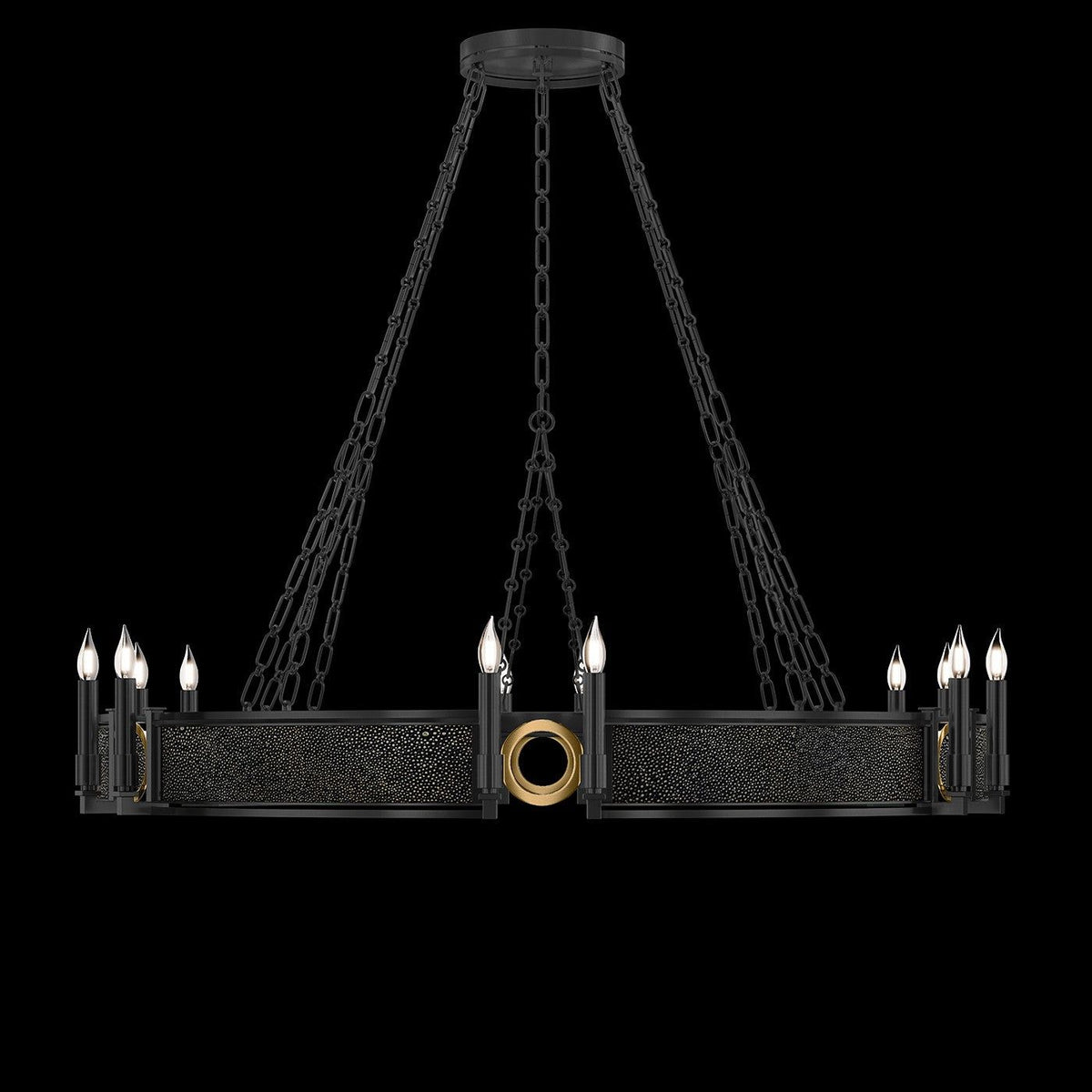 Fine Art - 100048-113 - 12 Light Chandelier - Mirage - Black