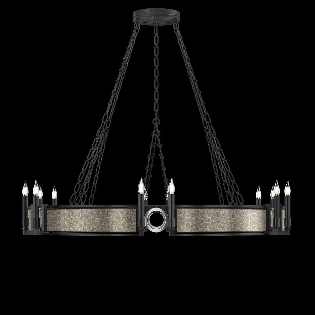 Fine Art - 100048-122 - 12 Light Chandelier - Mirage - Black